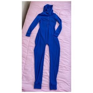 Pajama Jumpsuit with Back Flap